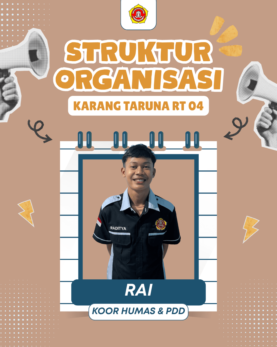 ID Card Karang Taruna RT 04 - Rai, Koor Humas & PDD