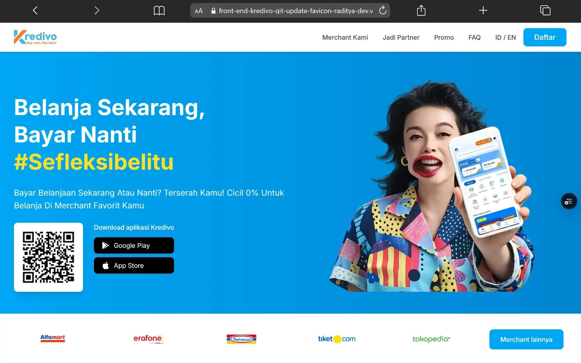 Clone Website Kredivo